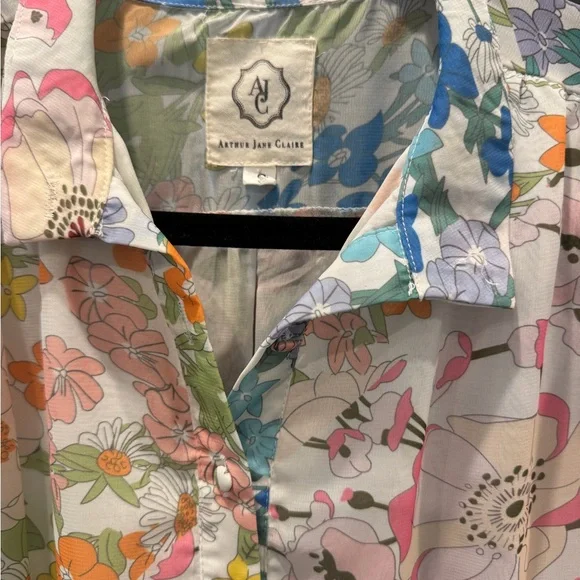 Arthur Jane Claire Floral Tiered Dress Boho Anthropologie Style Womens Size S - Picture 4 of 4